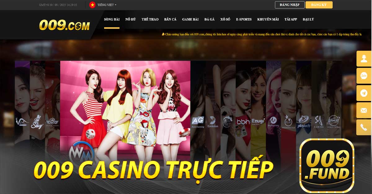 Live casino 009 đa dạng